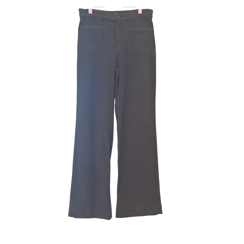 Faherty sz 30 charcoal all stretch wide leg pants patch pocket JJ